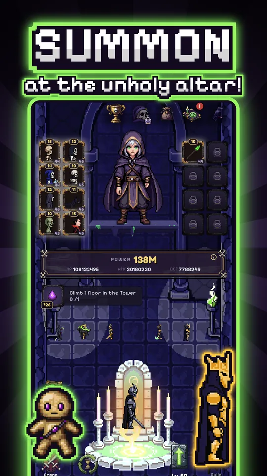 Screenshot: The altar